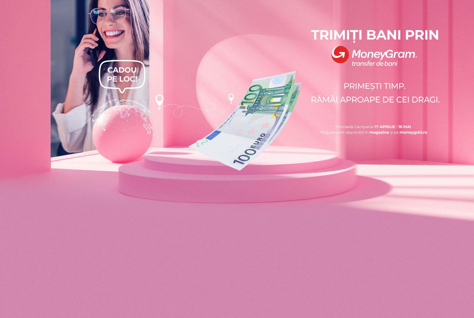 Trimiți bani prin MoneyGram, primești timp. Rămâi aproape de cei dragi!